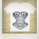 Ivory Corset Tshirt by fox savant