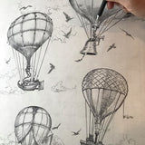 SAMPLE SALE - Vintage Hot Air Balloons by fox savant