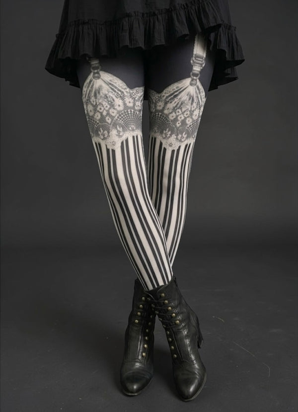 The Burlesque leggings, Sepia