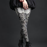 The October Lace Legging ~ Misty Morning by fox savant