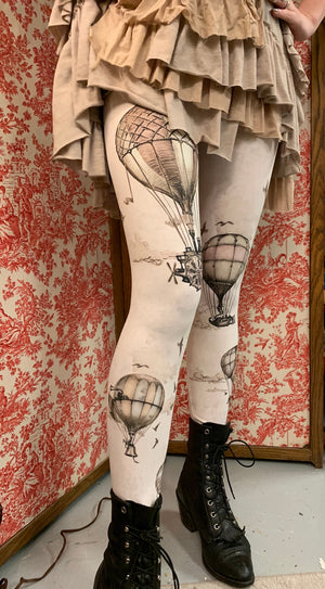 SAMPLE SALE - Vintage Hot Air Balloons Leggings