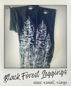 SAMPLE SALE - Black Forest LEGGING UFO Abduction